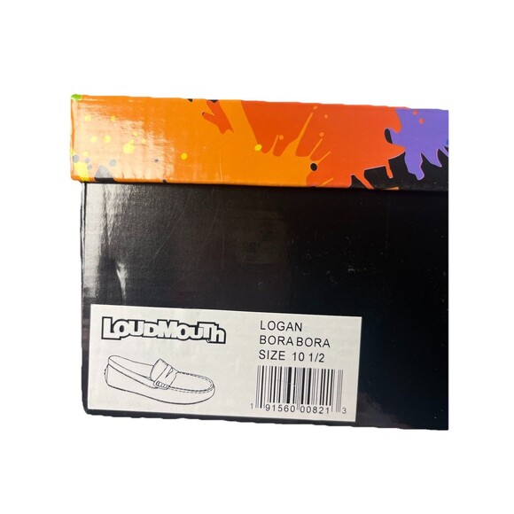 Loudmouth 10.5 Men’s Logan Driving Loafers Leather Bora Tropical Botanical NIB - Picture 12 of 14